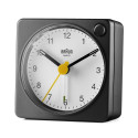 Braun BC 02 XBW quartz alarm black / white with light switch