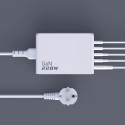 Dudao A228EU GaN charger 1x USB-A 4x USB-C PD 228W - white