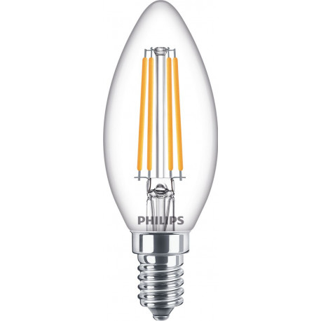 Philips LED Classic -kynttilälamppu, E14, 2700 K, 806 lm, kirkaspintainen