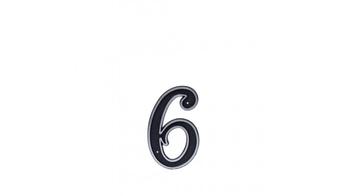 BLASTIC HOUSE NUMBER 6 150MM BLACK