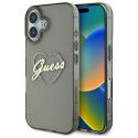 Guess GUHCP16SHCHGSPK iPhone 16 6.1" black/black hardcase IML Heart
