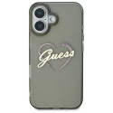 Guess GUHCP16SHCHGSPK iPhone 16 6.1" black/black hardcase IML Heart