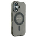 Guess GUHMP16SPFTDTEK iPhone 16 6.1" black/black hardcase IML Rhinestones MagSafe