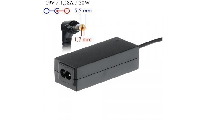 Akyga notebook power adapter AK-ND-21 19V/1.58A 30W 5.5x1.7 mm ACER