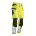 Jobman Practical ripptaskutega vööpüksid 2377 Hi-Vis kollane 52