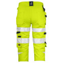 Jobman ripptaskutega 3/4 vööpüksid 2217 Hi-Vis kollane 52