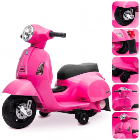 Vespa akutoitega pealistutav roller, fuksia