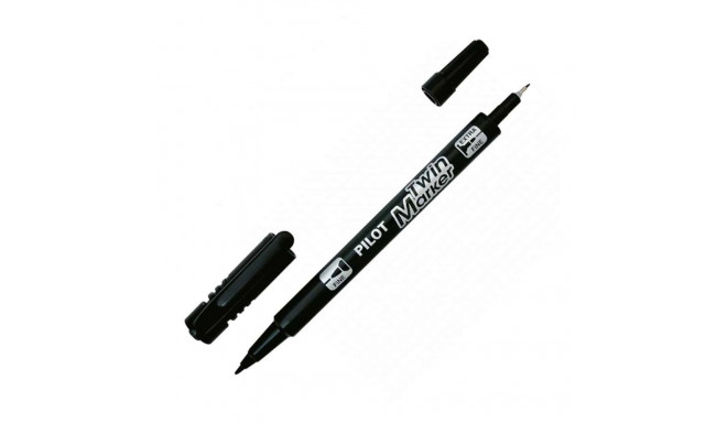 Marker Pilot Twin EF/F must kaheotsaga joon 0,4 ja 0,5mm, Be Green 76,1%