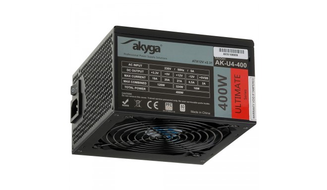 Akyga power supply unit Ultimate ATX 400W AK-U4-400 80 plus Bronze Fan 12cm P8 4xSATA PCI-E