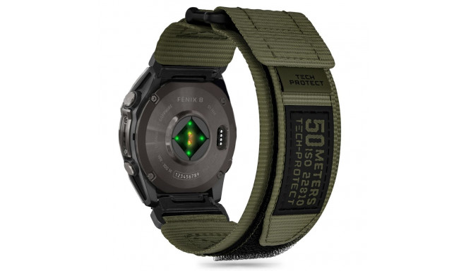 TECH-PROTECT SCOUT PRO GARMIN FENIX 5X / 5X PLUS / 6X / 6X PRO / 7X / 8 / 8 PRO (51 MM) MILITARY GRE