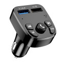 Jellico F10 Bluetooth 5.0 FM / MP3 Transmiteris + Auto Ātrs lādētājs 2x USB QC 3.0 3.1A LED Melns