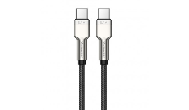 Jellico B8 Nailonpeaga Tsink Sulami Ühendus USB-C kuni USB-C Andmete ja PD Kiire 66W Laadimiskaabel 