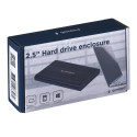 Gembird EE2-U2S-5 storage drive enclosure HDD enclosure Black 2.5"