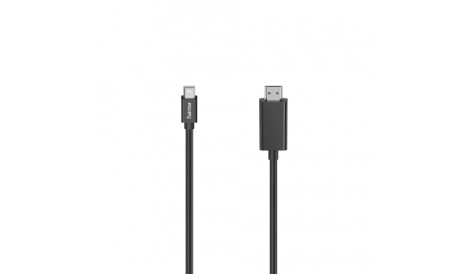 Hama 00200711 Video Cable, Mini-DI Plug - HDMI Plug, Ultra-HD 4K, 1.5m