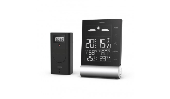 Hama 00186417 Weather Station Black Line black