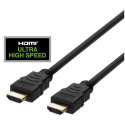 Deltaco HU-05 HDMI cable 0.5 m HDMI Type A (Standard) Black