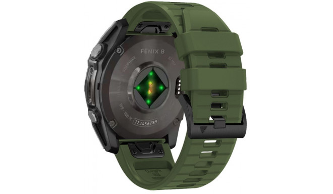 Tech-Protect kellarihm Silicone Garmin fenix 5/6/6 Pro/7/E/8 47mm, military green