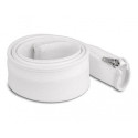 DeLOCK Braided Sleeve with zip fastener heat-resistant 1 m x 50 mm white