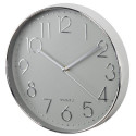 Hama Elegance Quartz clock Circle Grey, Silver