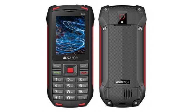 Aligator R40 eXtremo 6.1 cm (2.4&quot;) 150 g Black, Red Feature phone