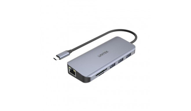 UNITEK D1026B notebook dock/port replicator USB 3.2 Gen 1 (3.1 Gen 1) Type-C Grey