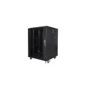 Lanberg FF01-6615-12B rack cabinet 15U Freestanding rack Black