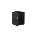 Lanberg FF01-6615-12B rack cabinet 15U Freestanding rack Black