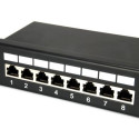 Equip 24-Port Cat.5e Shielded Patch Panel, Black