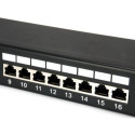 Equip 24-Port Cat.5e Shielded Patch Panel, Black