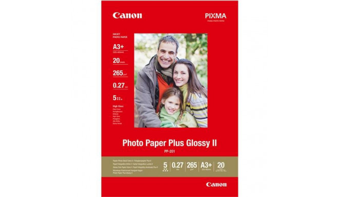 Canon PP-201 Glossy II Photo Paper Plus A3 Plus - 20 Sheets