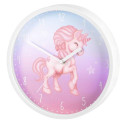 Hama Magical Unicorn Quartz clock Round Blue, Pink, White