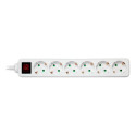 Deltaco GT-0650 power extension 1.5 m 6 AC outlet(s) Indoor White