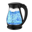 Adler AD 1274 B electric kettle 1.7 L 2200 W Black, Transparent