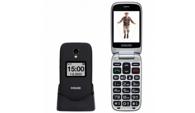 Evolveo EasyPhone FS 7.11 cm (2.8&quot;) 105 g Black Senior phone