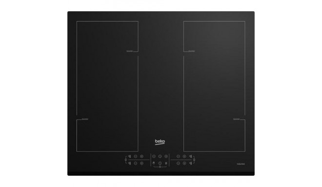 Beko HII64206F2MT Black Built-in 60 cm Zone induction hob 4 zone(s)