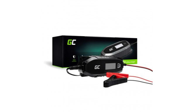 Green Cell Charger for accumulators 6V 12V 4A with diagnostics function 6/12 V Black