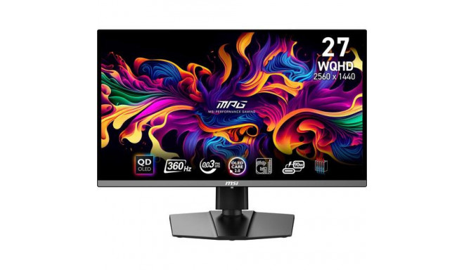 MSI MPG 271QRX QD-OLED computer monitor 67.3 cm (26.5&quot;) 2560 x 1440 pixels Wide Quad HD Bla