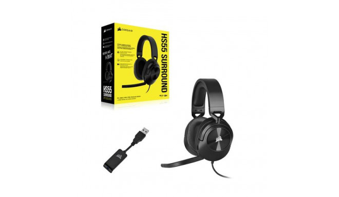Corsair HS55 SURROUND Headset Wired Handheld Gaming Carbon