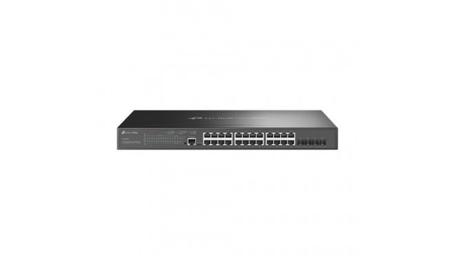 TP-Link Omada 24-Port Gigabit and 4-Port 10GE SFP+ L2+ Managed Switch with 24-Port PoE+