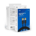 Savio DisplayPort cable 1 m Black CL-165 White