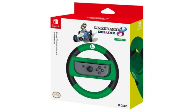 Hori Mario Kart 8 Deluxe Racing Wheel Luigi, Nintendo Switch