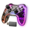 Mars Gaming MGP-24 Wireless Gamepad 2.4GPRO Neon RGB Dual Haptic Vibration Analog Joysticks Controll