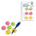 LogiLink KAB0010 cable clamp Green, Pink, Yellow