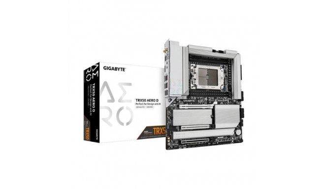 GIGABYTE TRX50 AERO D Motherboard - Supports AMD Ryzen PRO 7000 CPUs, 16+8+4 Phases Digital VRM, up 