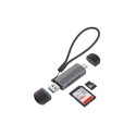 Conceptronic BIAN05G 2-in-1 USB 3.0 Dual Plug Card Reader, SD/MicroSD 3.0, UHS-I