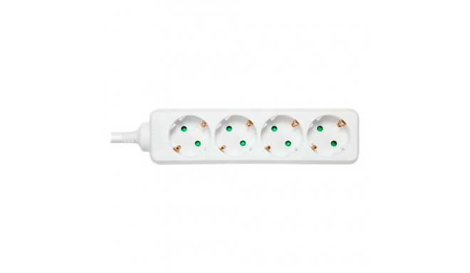 Deltaco GT-0402 power extension 5 m 4 AC outlet(s) Indoor White