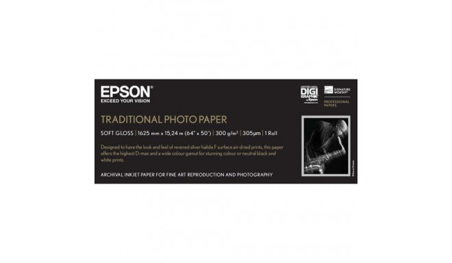 Epson Traditional Photo Paper, 64&quot;x 15m