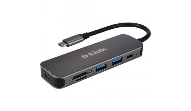 D-Link 5-in-1 USB-C Hub with Card Reader DUB-2325