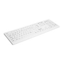 CHERRY AK-C8100F-FUS-W/GE keyboard Medical RF Wireless QWERTZ German White