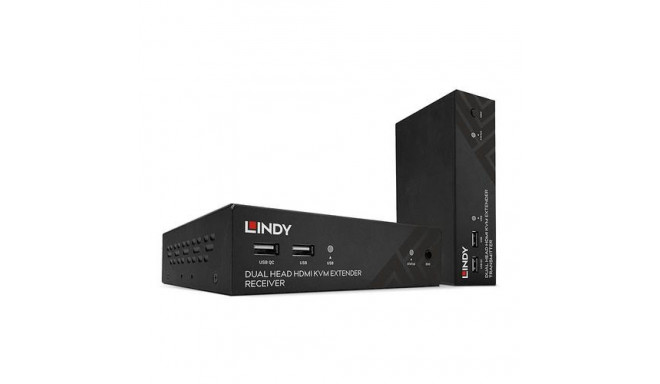 Lindy 100m Cat.6 Dual Head HDMI, USB and RS-232 Extender